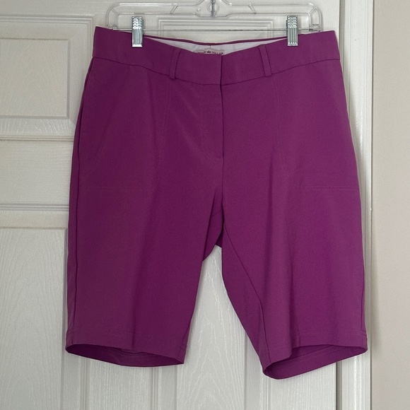 Peter Millar Pants - Women's Peter Millar Element Wicking Golf Shorts Active Purple Size 8 Excellent